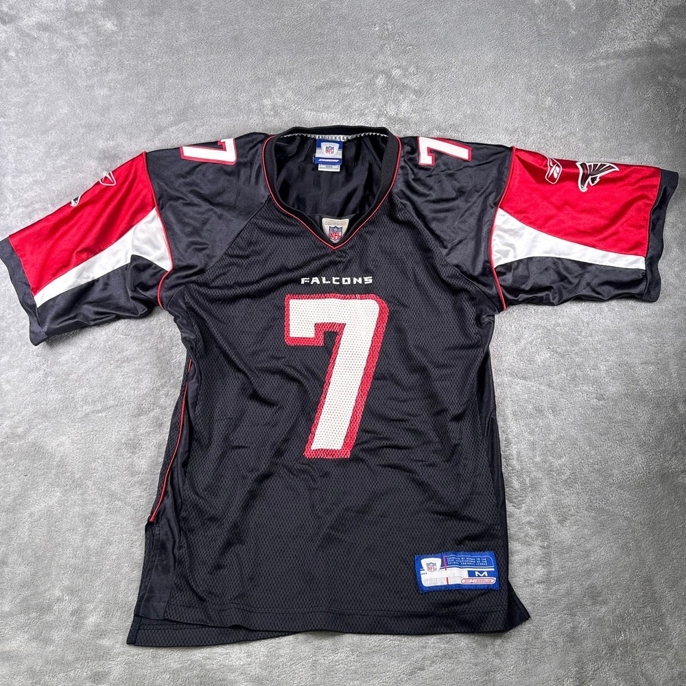 Mike Vick Jersey Reebok Atlanta Falcons Men's Size M #7 Football Mesh Black
